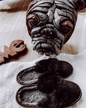 Load image into Gallery viewer, Mens Onyx Black Slip Ons [Limited Edition - JosieBear