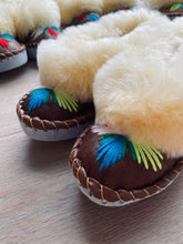 Load image into Gallery viewer, Natural Fur Embroidered Moccasin Slippers Lucky Dip - JosieBear