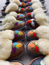 Load image into Gallery viewer, Natural Fur Brown Range Embroidered Slip on Slippers Lucky Dip - JosieBear