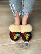 Load image into Gallery viewer, Natural Fur Brown Range Embroidered Slip on Slippers Lucky Dip - JosieBear