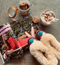 Load image into Gallery viewer, Natural Fur Embroidered Moccasin Slippers Lucky Dip - JosieBear