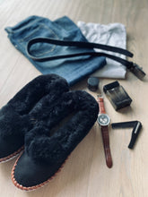 Load image into Gallery viewer, Mens Black Range Sheepskin Slippers Lucky Dip - JosieBear