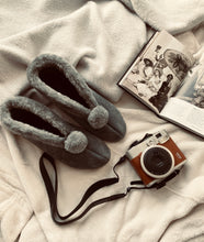 Load image into Gallery viewer, Suede Slipper Boots in Cadet Grey - JosieBear