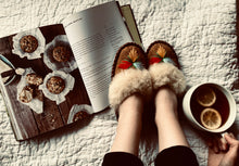 Load image into Gallery viewer, Natural Fur Brown Range Embroidered Slip on Slippers Lucky Dip - JosieBear