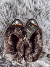 Load image into Gallery viewer, Dark Fur Sheepskin Moccasins
