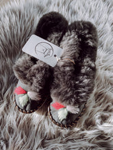 Load image into Gallery viewer, Dark Fur Sheepskin Moccasins
